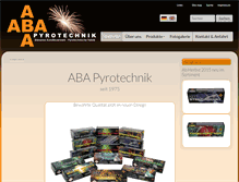 Tablet Screenshot of aba-pyro.de